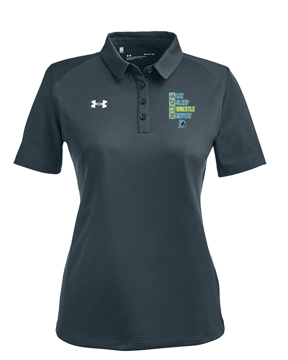 Dudley HS Wrestling Eat Sleep - Under Armour Ladies Tech Polo