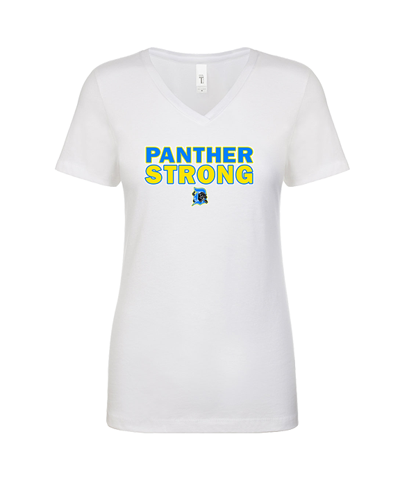 Dudley HS Wrestling Strong - Womens Vneck