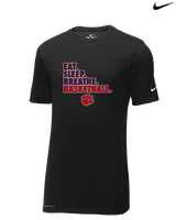 Dunwoody HS Girls Basketball Eat Sleep - Mens Nike Cotton Poly Tee