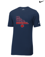 Dunwoody HS Girls Basketball Eat Sleep - Mens Nike Cotton Poly Tee