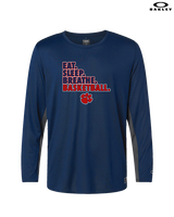 Dunwoody HS Girls Basketball Eat Sleep - Mens Oakley Longsleeve