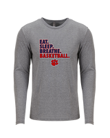 Dunwoody HS Girls Basketball Eat Sleep - Tri-Blend Long Sleeve