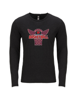 Dunwoody HS Girls Basketball Nothing But Net - Tri-Blend Long Sleeve