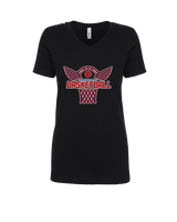 Dunwoody HS Girls Basketball Nothing But Net - Womens Vneck