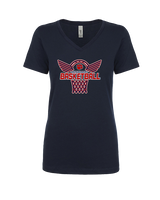 Dunwoody HS Girls Basketball Nothing But Net - Womens Vneck