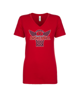 Dunwoody HS Girls Basketball Nothing But Net - Womens Vneck