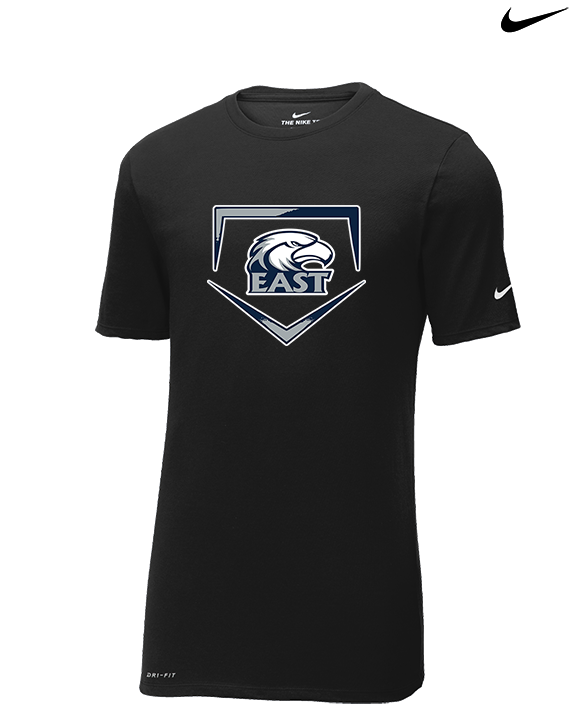 East Jackson HS Softball Plate - Mens Nike Cotton Poly Tee