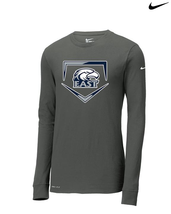 East Jackson HS Softball Plate - Mens Nike Longsleeve
