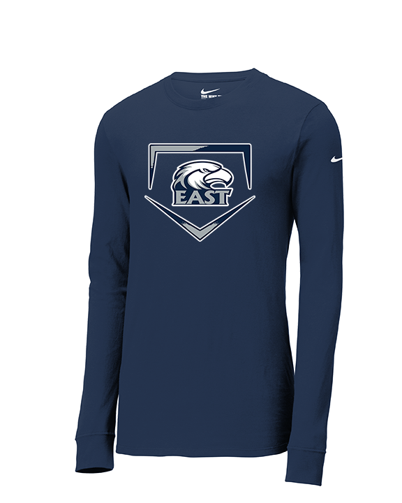 East Jackson HS Softball Plate - Mens Nike Longsleeve