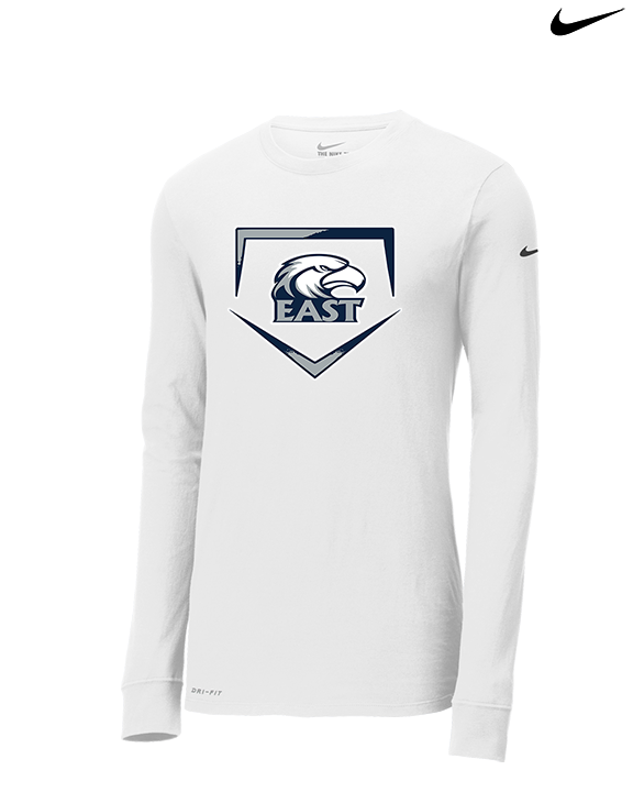 East Jackson HS Softball Plate - Mens Nike Longsleeve