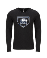 East Jackson HS Softball Plate - Tri-Blend Long Sleeve