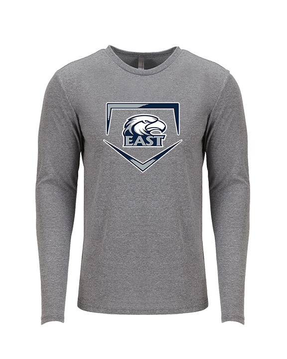 East Jackson HS Softball Plate - Tri-Blend Long Sleeve