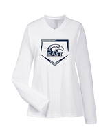 East Jackson HS Softball Plate - Womens Performance Longsleeve