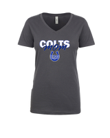 Eastside Colts Football Mom - Womens Vneck