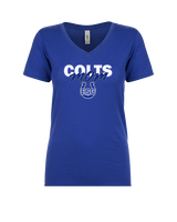 Eastside Colts Football Mom - Womens Vneck