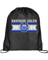 Eastside Colts Football Stamp - Drawstring Bag