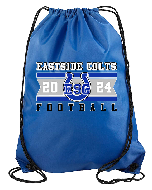 Eastside Colts Football Stamp - Drawstring Bag