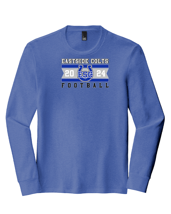 Eastside Colts Football Stamp - Tri-Blend Long Sleeve