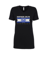 Eastside Colts Football Stamp - Womens Vneck