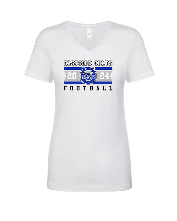 Eastside Colts Football Stamp - Womens Vneck
