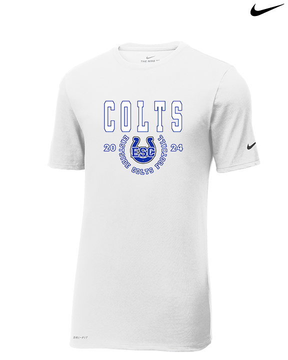 Eastside Colts Football Swoop - Mens Nike Cotton Poly Tee