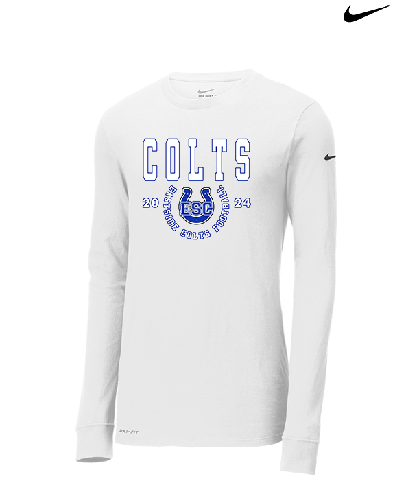 Eastside Colts Football Swoop - Mens Nike Longsleeve