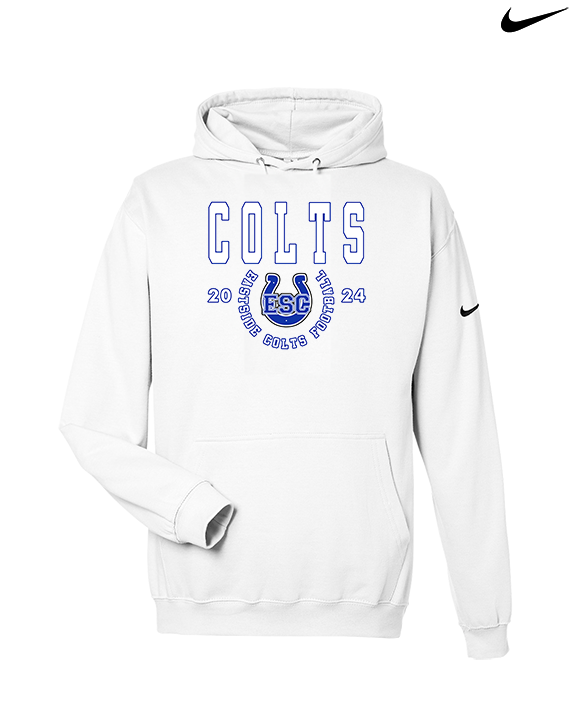 Eastside Colts Football Swoop - Nike Club Fleece Hoodie