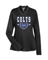 Eastside Colts Football Swoop - Womens Performance Longsleeve