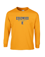 Edgewood HS Baseball Block - Cotton Longsleeve