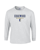 Edgewood HS Baseball Block - Cotton Longsleeve