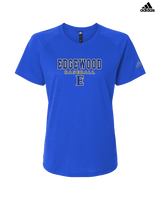 Edgewood HS Baseball Block - Womens Adidas Performance Shirt