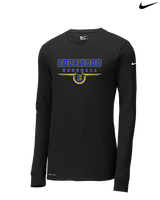 Edgewood HS Baseball Design - Mens Nike Longsleeve