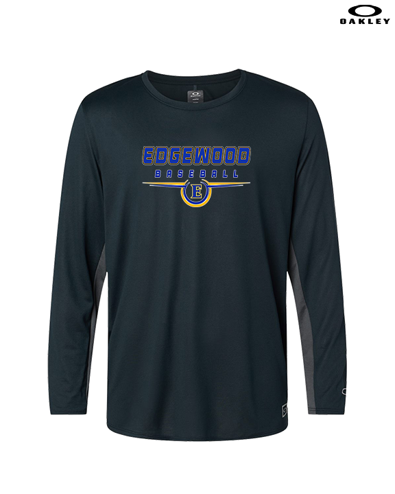 Edgewood HS Baseball Design - Mens Oakley Longsleeve