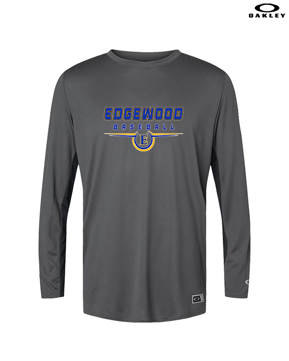 Edgewood HS Baseball Design - Mens Oakley Longsleeve