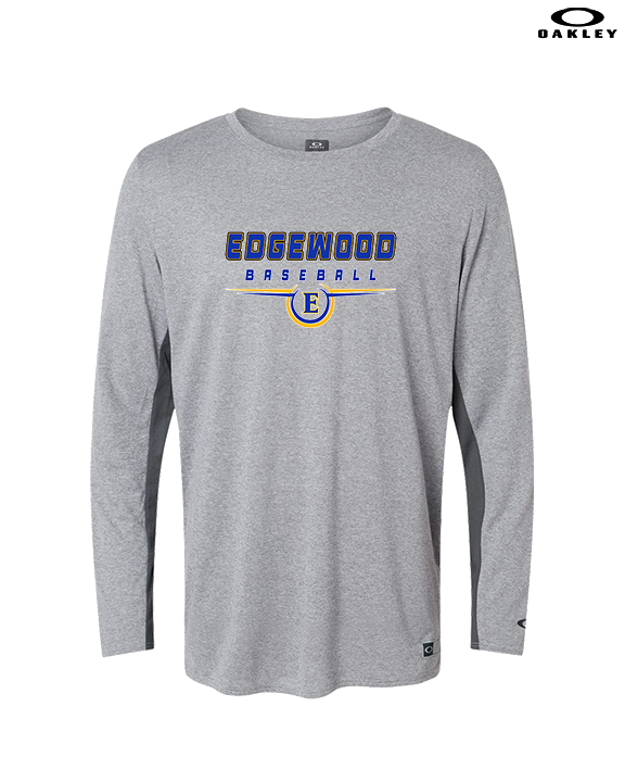 Edgewood HS Baseball Design - Mens Oakley Longsleeve