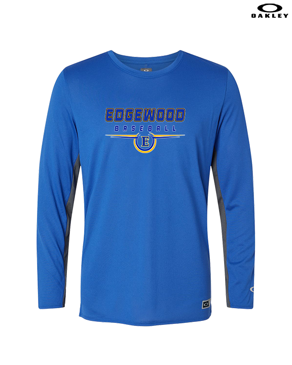 Edgewood HS Baseball Design - Mens Oakley Longsleeve