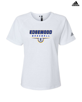 Edgewood HS Baseball Design - Womens Adidas Performance Shirt