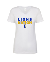 Edgewood HS Baseball Nation - Womens Vneck
