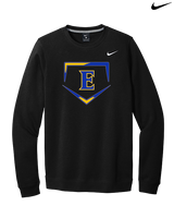 Edgewood HS Baseball Plate - Mens Nike Crewneck