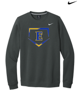Edgewood HS Baseball Plate - Mens Nike Crewneck