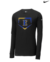 Edgewood HS Baseball Plate - Mens Nike Longsleeve