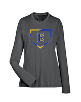 Edgewood HS Baseball Plate - Womens Performance Longsleeve