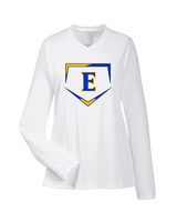 Edgewood HS Baseball Plate - Womens Performance Longsleeve