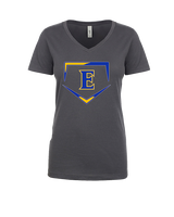 Edgewood HS Baseball Plate - Womens Vneck
