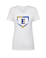 Edgewood HS Baseball Plate - Womens Vneck