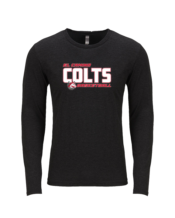 El Camino HS Boys Basketball Bold - Tri-Blend Long Sleeve