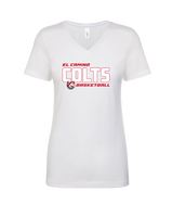 El Camino HS Boys Basketball Bold - Womens Vneck
