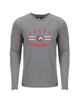 El Camino HS Boys Basketball Curve - Tri-Blend Long Sleeve
