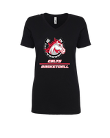 El Camino HS Boys Basketball Split - Womens Vneck