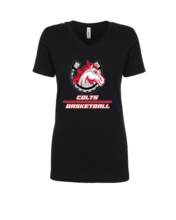 El Camino HS Boys Basketball Split - Womens Vneck